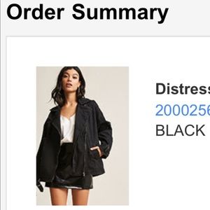 Distressed denim jacket